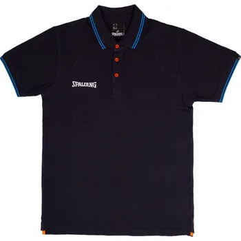 Pánské tričko Polokošile Spalding Essential Polo 40221632-navylightblue Velikost L