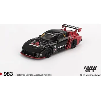 autíčko Mazda RX-7 LB-Super Silhouette Advan - černá - 1:64 - Mini GT - blistr - blister