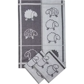 Utěrka Kuchyňská utěrka Ovečky, egyptská bavlna (Kuchyňská utěrka, jaro, ovečka)