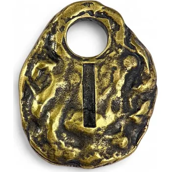 Přívěsek Drakkaria ISA - runový amulet, staromosaz