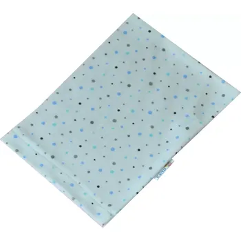 ESITO | Žínka bavlna úplet Jersey Jemný puntík modrý - puntík jemný modrý / 19 x 14 cm