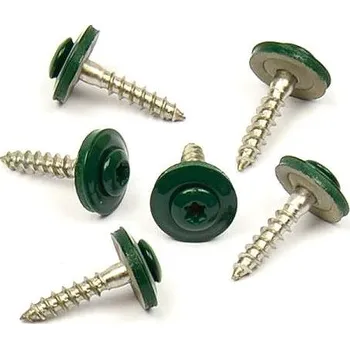 Vrut WT WINTECH Klempířský šroub + EPDM, Mechově zelená RAL 6005 4,5 × 25 A2 200 ks