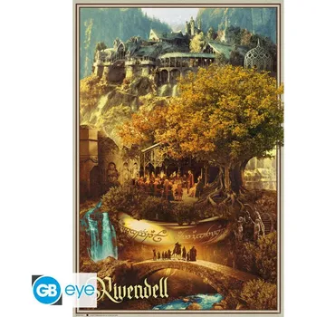 Plakát Pán prstenů Plakát Maxi - Rokklinka 91,5 x 61 cm