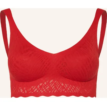 Dámská móda Sloggi Dámská Bustier Podprsenka Zero Feel Bliss, červená, 44