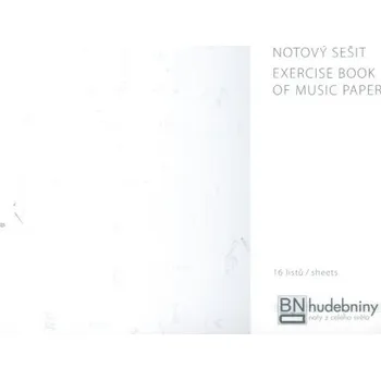 Sešit Notový sešit A5 6 osnov 16 listů