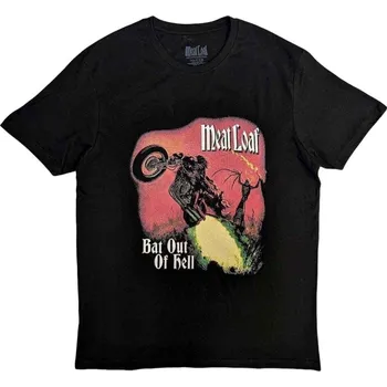 Pánské tričko Meat Loaf Bat Out Of Hell Cover Black XL Tričko