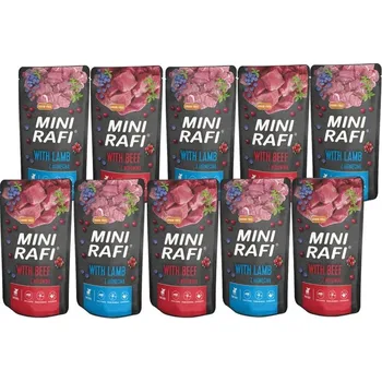 Krmivo pro psa DOLINA NOTECI Mini Rafi mix příchutí 10x150g