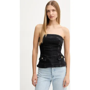 Džínový top Marciano by Guess DORIS 5BGH15.7147A černá 99X, vel. 40
