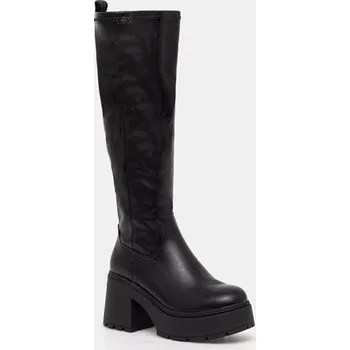 Dámské kozačky Kozačky Buffalo Mila Hi Boot dámské, černá barva, na podpatku, 1220084-BLK 99X, EUR 39