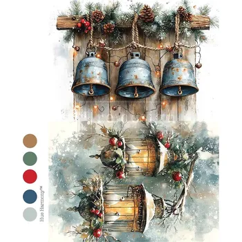 Umělecký papír Redesign - Decoupage Rice A4 - Twilight Nesting