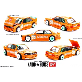 autíčko BMW M3 E30 KAIDOHAUS 1989 - orange - 1:64 - Mini GT - Kaido House