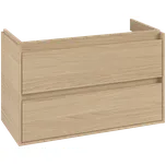 Villeroy & Boch Skyla - Skříňka pod umyvadlo 972x439 mm, 2 zásuvky, Nordic Oak C79900VJ