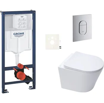 Klozet Grohe Závěsný wc set do lehkých stěn / předstěnová montáž SAT Infinitio SIKOGRSIN10A