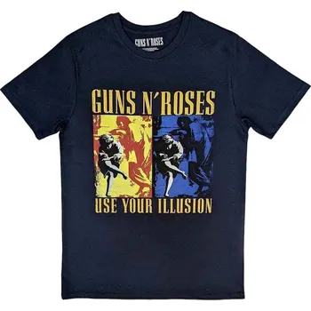 Pánské tričko Guns N' Roses Tričko Use Your Illusion Navy Unisex Navy Blue S