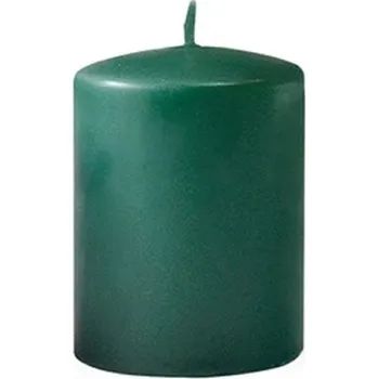 Svíčka Świeca CLASSIC CANDLES Walec duży 7x17,5cm parafinowa zielona