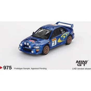autíčko Subaru Impreza WRC98 1998 Rally Monte-Carlo 3rd Place nr.3 - modrá - 1:64 - Mini GT