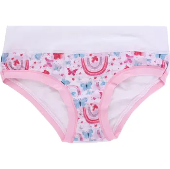 Dívčí kalhotky s potiskem duhy Emy Bimba B2936 orchidea velikost 5