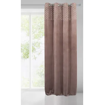 HOTOVÝ ZÁVĚS KARINA 2 140X250 CM RŮŽOVÁ