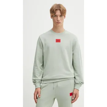 Pánská mikina Bavlněná mikina HUGO Diragol212 50447964 zelená 07A, vel. S