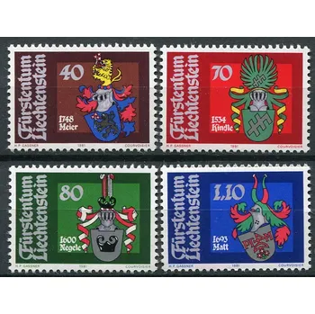 Poštovní známka (1981) MiNr. 766 - 769 ** - Lichtenštejnsko - Erby