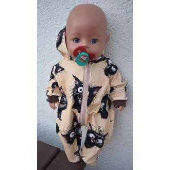 Doplněk pro panenku Overal "vykulené kočky"