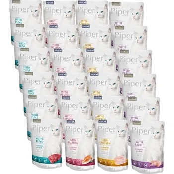 Krmivo pro kočku DOLINA NOTECI Piper pro kočky Mix příchutí 48x100g (sáček)