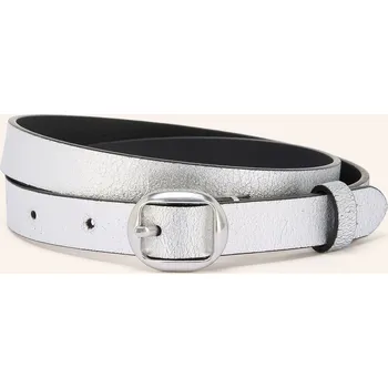 Opasek Calvin Klein Dámský Kožený Opasek, stříbrná, 100