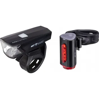 Cyklosvítilna Sada světel CTM STAG, černá