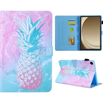 Pouzdro na tablet Stylish chytré zavírací pouzdro na Samsung Galaxy Tab A11+/Tab A9+ - ananas 1