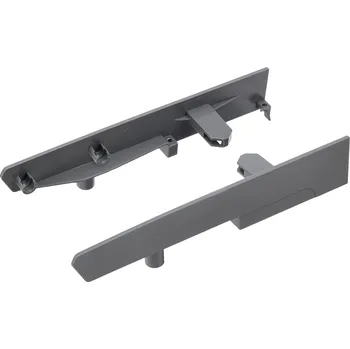 Nábytkové kování StrongBox držáky čela, vnitřní zásuvka H204, kulatý reling dvojitý, šedá (StrongBox držáky čela, vnitřní zásuvka H204, kulatý reling dvojitý, šedá)