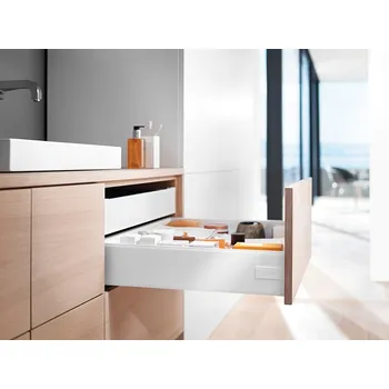 Nábytkové kování K-BLUM Antaro, zásuvka K 500mm/30kg, Blumotion/TOB, bílá, Inserta (K-BLUM Antaro, zásuvka K 500mm/30kg, Blumotion/TOB, bílá, Inserta)