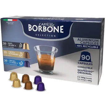 Káva Caffè Borbone | Selection - Počet kapslí pro Nespresso®: 90