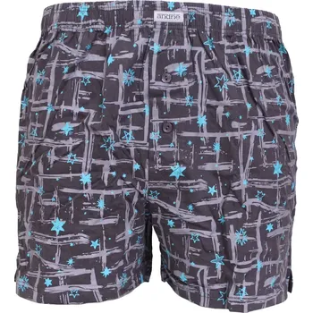 Trenýrky Pánské bavlněné trenky Andrie PS 5925 grafit velikost XL-54/56