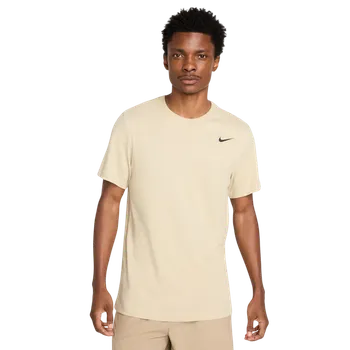 Pánské funkční tričko s krátkým rukávem Nike DRI-FIT TEE DFC CREW SOLID béžová AR6029-253 - XXL | UK 14 | US 15