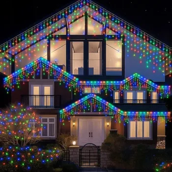 Vánoční osvětlení Vánoční světýlka LED záclona FLASH multicolor 500 LED