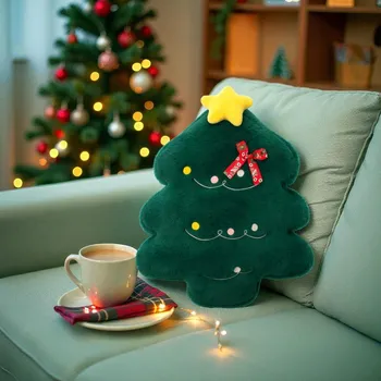 Dekorativní polštářek Vánoční dekorační polštář 45 cm vánoční stromeček