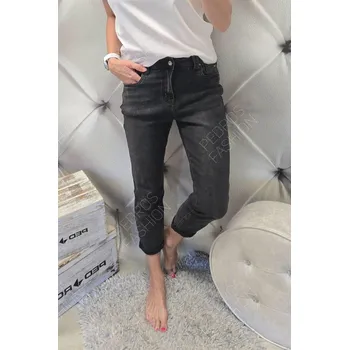 Pánské džíny Jeans Boyfriend černošedé větší velikosti Jeans: L/40