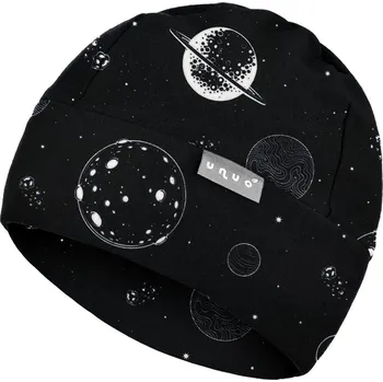 Kojenecké oblečení UNUO Dětská čepice fleecová, planety Velikost: S