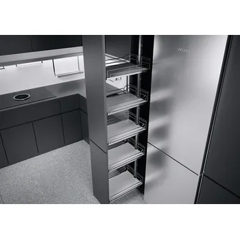 Nábytkové kování K-KES Dispensa, potravinová skříň, Arena Classic, bílá/chrom, 300/900-1300 (K-KES Dispensa, potravinová skříň, Arena Classic, bílá/chrom, 300/900-1300)