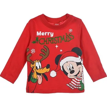 Pánské tričko Minnie Vánoce - tričko červené, vel. 86