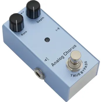 Klasická kytara Kytarový efektový pedál Analog Chorus Šedý Kovové tělo Kompaktní design Profesionální chorus efekt s teplým analogovým zvukem a TrueBypass