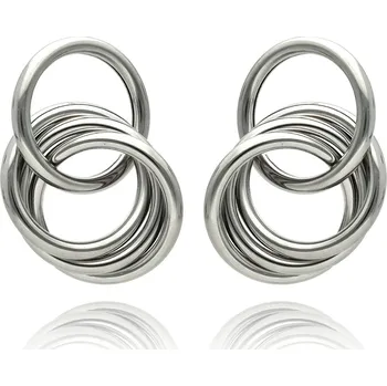 Náušnice Yvon Náušnice INFINITE RINGS - kovová harmonie
