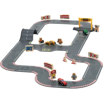 autodráha lupilu® Dřevěná stavebnice Město / Závodní dráha (závodní dráha)