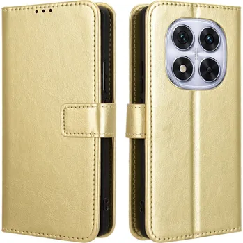 Pouzdro na mobilní telefon Crazy knížkové pouzdro na Xiaomi Redmi Note 14 Pro 5G/Poco X7 5G/Note 14 Pro+ 5G - zlaté