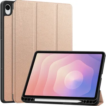 Pouzdro na tablet Cases chytré zavírací pouzdro na Samsung Galaxy Tab S11 - růžovozlaté