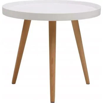 Konferenční stolek Skandinávský konferenční stolek 50 cm - bílý