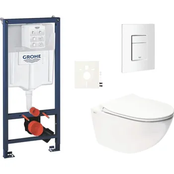 Klozet Grohe Závěsný wc set do lehkých stěn / předstěnová montáž SAT Infinitio SIKOGRSIN11SCSH0