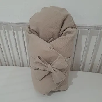 Zavinovačka Pro útulný domov Povlak na péřovou zavinovačku mušelínový Béžový TYP zavinovačky: ČTVERCOVÁ, ROZMĚR povlaku: 70 x 70 cm