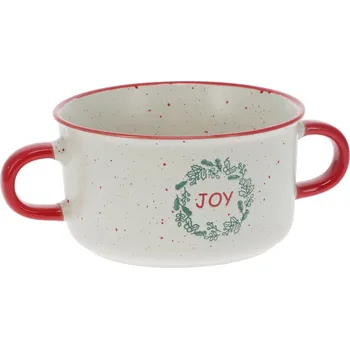 Kameninová polévková miska Joy 625 ml, krémová