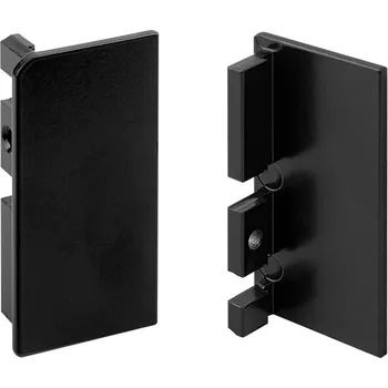 Nábytkové kování TULIP Gola uzavřená koncovka J profilu kov černá matná P+L (TULIP Gola uzavřená koncovka J profilu kov černá matná P+L)